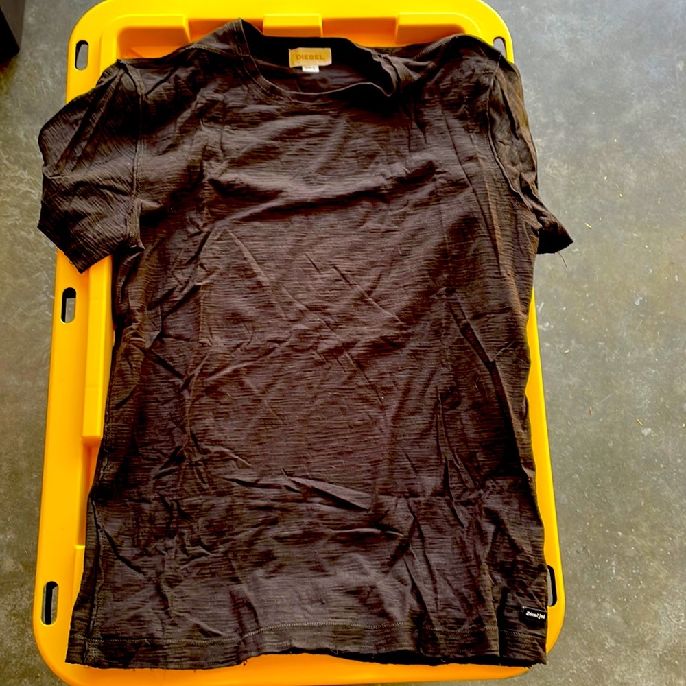 Diesel Brown Reverse Stitch T shirt